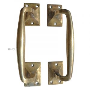 Tür Stoßgriffe Jugendstil Avantgarde Türgriffe alt elegant 21cm