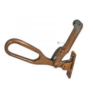 Tür Fenster Basküle Basquille antik Klappgriff alt Messing 22cm