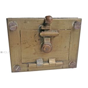 Türspion antik Türklappe Türgucker alt Messing 8x10.4cm