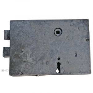 Tür Kastenschloss antik Biedermeier alt Türschloss Eisen 97/7/66