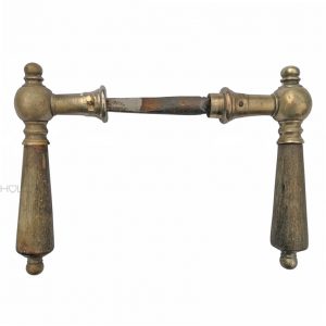 Kastenschloss Türdrücker antik Kugel Messing alt 15.2mm 8.7er Vk