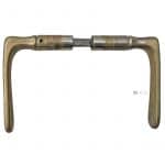 Türdrücker Jugendstil schlank polygon alt Türklinken 16mm 8er Vk