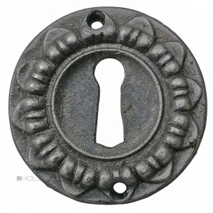 Großes Tür Schlüsselschild antik Eisen Schlüsselrosette 66mm