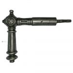 Großer Türdrücker antik Kastenschloss Haustür alt Kugel Raute 8er Vk