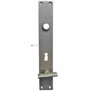 Langschild Bauhaus Wehag Nicksil alt vernickelt Sperrriegel 39x250-16.2x80/128