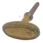 Türknauf alt Bronze antik oval Biedermeier Empire 73mm