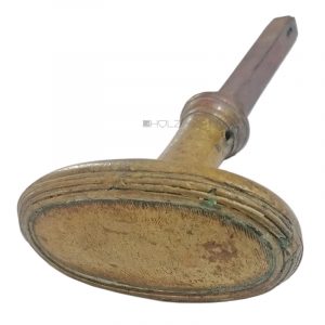 Türknauf alt Bronze antik oval Biedermeier Empire 73mm