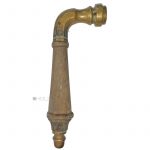 Türdrücker antik Jugendstil alt lang Ebenholz 17.8mm 8er Vk