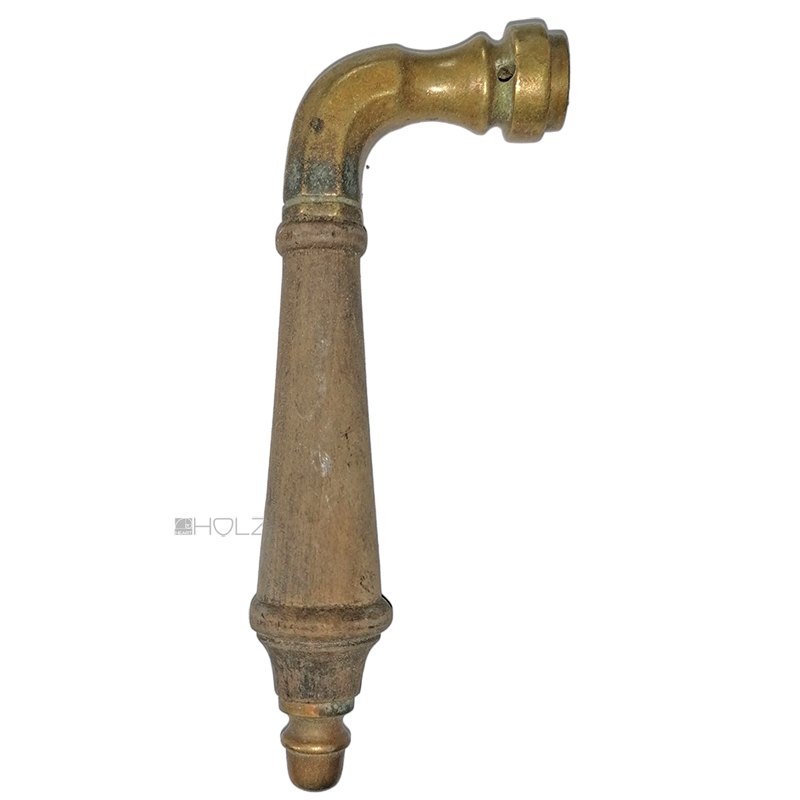 Türdrücker antik Jugendstil alt lang Ebenholz 17.8mm 8er Vk