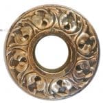 Drückerrosette antik prächtig alt Blattkranz 16.7mm