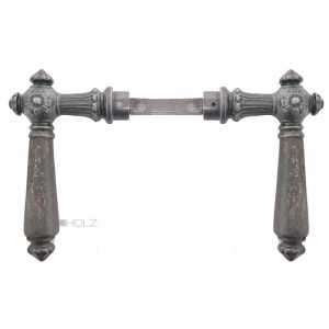 Türdrücker antik Eisen Blüte Türklinken alt 17.9mm 9er Vk