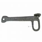 Türriegel geschmiedet Haspe alt Stahl 24cm