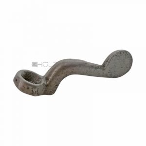 Vorreiber Fensterreiber antik Gusseisen Fensterriegel gekröpft alt Höhe 14 mm