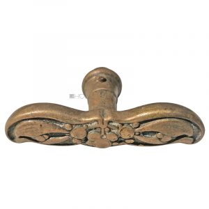 Fensterolive Jugendstil alt floral Fenstergriff 91mm