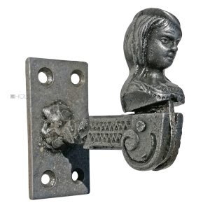 Ladenhalter antik Frauenbüste alt Anschraub Fensterladenhalter