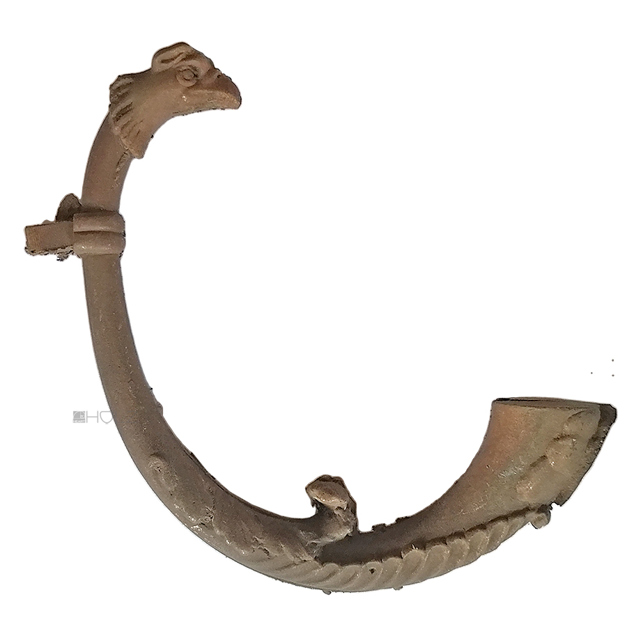 Bougeoir bronze ancien porte-à-faux ancien 11,5cm