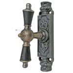 Basküle Fentgergetriebe antik Gründerzeit Kugel vernickelt alt