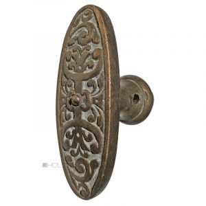Fensterolive antik Gründerzeit oval alt Fenstergriff 79mm