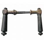 Türdrücker Kastenschloss Würfel Ebenholz antik alt 8er Vk