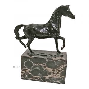 Bronze Pferd Pferdestatue Bronzefigur L.Carvin 20cm