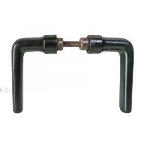 Türdrücker Kunststoff schwarz Mid Century Vintage 18.9mm