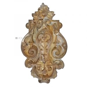 Bronze Möbelbeschlag antik feuervergoldet alt 17cm