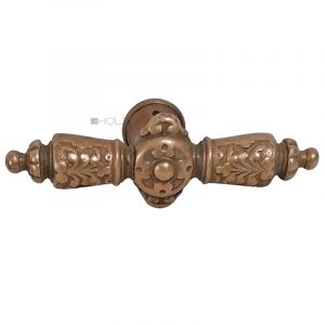 Fensterolive antik Gründerzeit prächtiger Fenstergriff alt 113mm