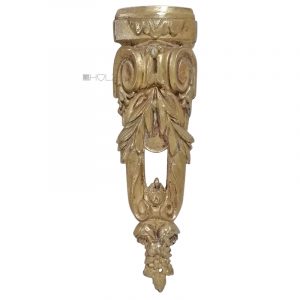 Bronze Möbelbeschlag antik feuervergoldet alt 19cm