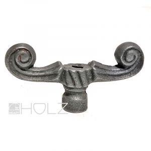 Vorreiber antik Doppelreiber alt Fensterreiber Volute Reibhöhe 16mm