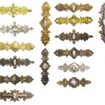 Möbelbeschläge antik Schlüsselblende Historismus