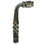 Türdrücker antik gewellt Stahl repro Türklinke 13.8mm 6er Vk