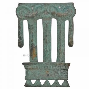 Bronze Möbel Beschlag antik Grünstich alt klassizistisch 11cm