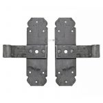 Kreuzbänder antik alt genietet Stahl Türbänder 18cm 13.5er Dorn