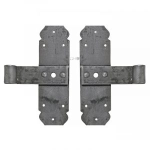 Kreuzbänder antik alt genietet Stahl Türbänder 18cm 13.5er Dorn