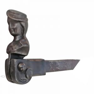 Fensterladenhalter antik Ladenmännchen Frauenbüste alt Feststeller 64x125