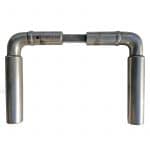 Türdrücker alt Bauhaus Stahl 1920er rund Türklinken 15.9mm 8er Vk