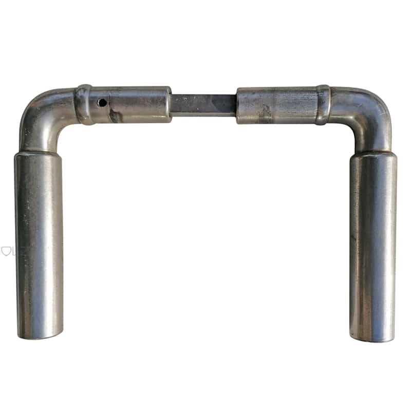 Türdrücker alt Bauhaus Stahl 1920er rund Türklinken 15.9mm 8er Vk