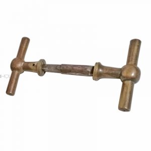 Biedermeier Türknauf Garnitur Kastenschloss alt antik 7.5er Vk
