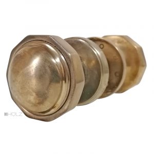 Türknaufgarnitur polygon Messing Türgriff Drehgriff 62mm 8er Vk