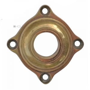 Drückerrosette Jugendstil alt Wulst konvex Türdrücker 17.4mm