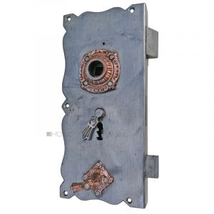 Tür Aufschraubschloss antik alt Einsteckschloss Sperrriegel 54/10/64