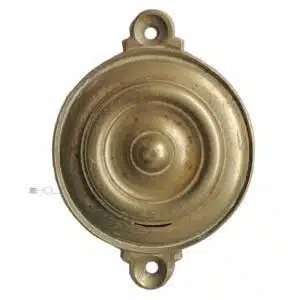 Tür Schlüsselschild Avantgarde Art Deco alt Gelbguss 43