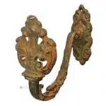 Bronze Vorhang Raffhalter antik Stoff alt 13cm