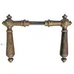 Prächtige Türdrücker antik Blüte Messing Türklinken 16.1mm 9er Vk