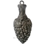 Uhrengewicht alt Traube Rebe Eisen Hängegewicht 1800gr.