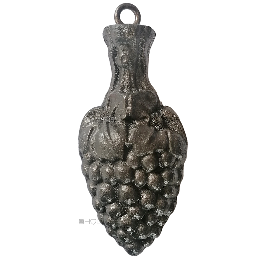 Uhrengewicht alt Traube Rebe Eisen Hängegewicht 1800gr.
