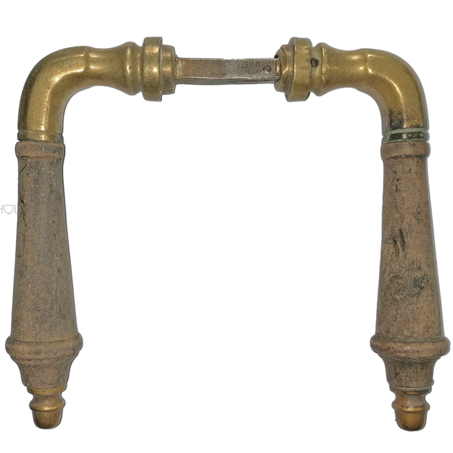 Türdrücker antik Jugendstil alt lang Ebenholz 17.2mm 8er Vk