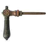 Türdrücker antik neo gotik alt Vierpass Eisen 18mm 9er Vk