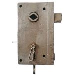 Kastenschloss antik hochstehend alt Raute Drückernuss 44/12/76