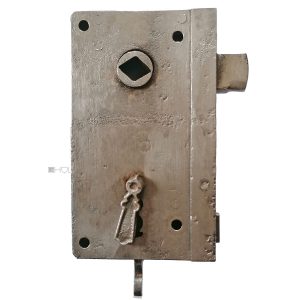 Kastenschloss antik hochstehend alt Raute Drückernuss 44/12/76